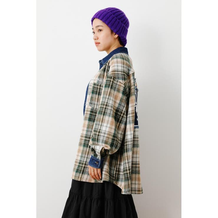 （WEB限定）Denim パッチ ドッキングシャツWL | RODEO CROWNS WIDE BOWL | 詳細画像10 