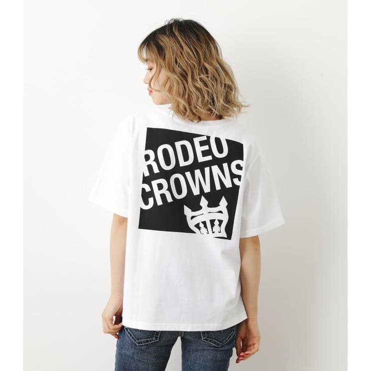 ボックスロゴvネックtシャツ 品番 Bjlw Rodeo Crowns Wide Bowl ロデオクラウンズ ワイドボウル のレディースファッション通販 Shoplist ショップリスト