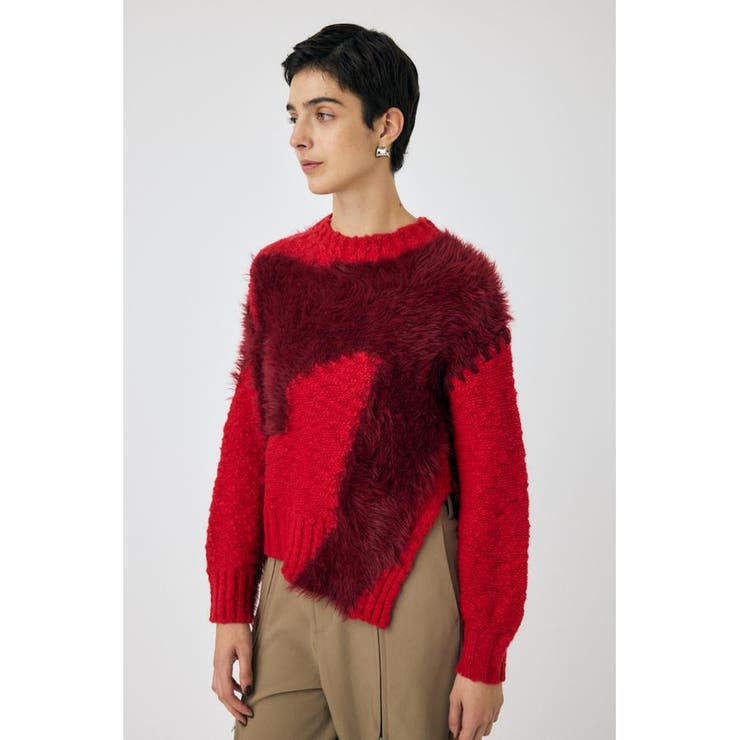 INTARSIA SLIT セーター | MOUSSY OUTLET | 詳細画像10 