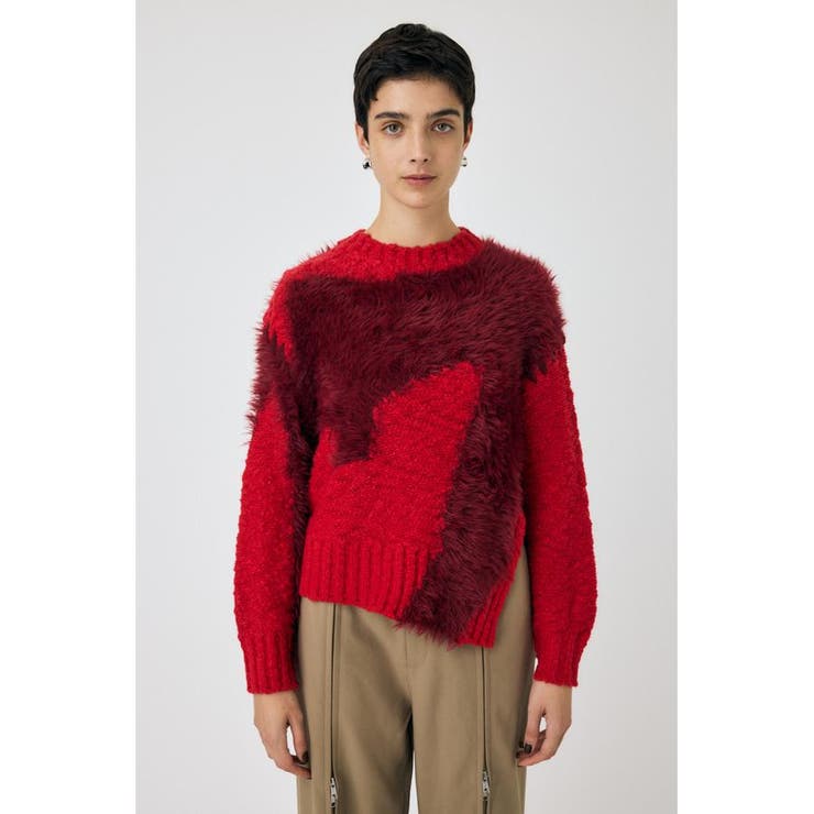 INTARSIA SLIT セーター | MOUSSY OUTLET | 詳細画像11 