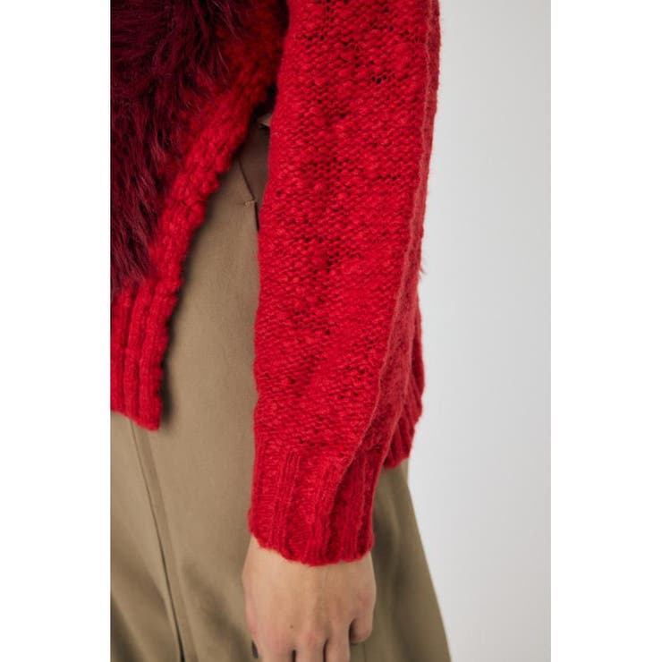 INTARSIA SLIT セーター | MOUSSY OUTLET | 詳細画像16 