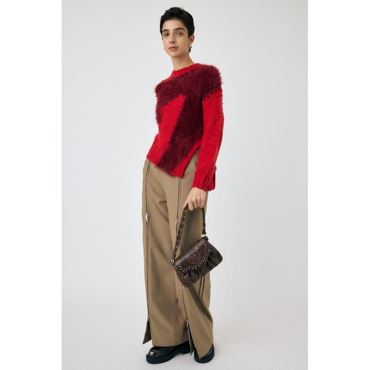 INTARSIA SLIT セーター | MOUSSY OUTLET | 詳細画像8 