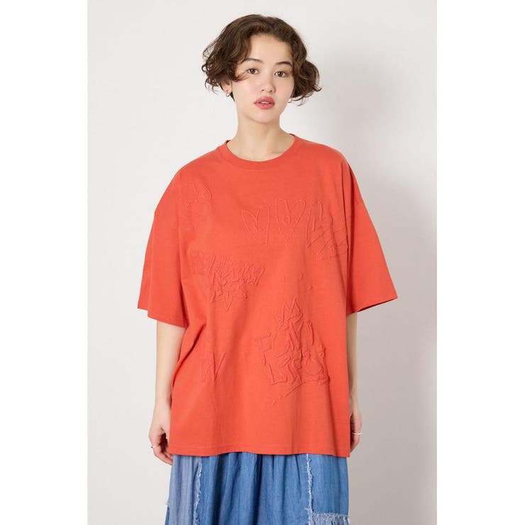 ORG | クレヨンタッチ同色発泡プリントTシャツ | RODEO CROWNS WIDE BOWL