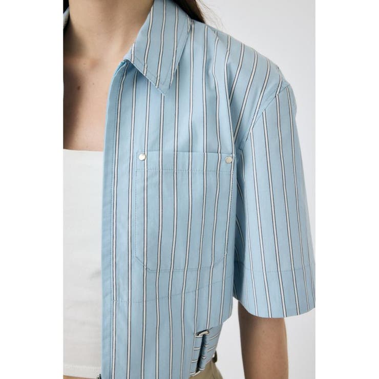 CROPPED BELTED シャツ | MOUSSY OUTLET | 詳細画像15 