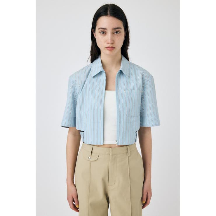 CROPPED BELTED シャツ | MOUSSY OUTLET | 詳細画像11 