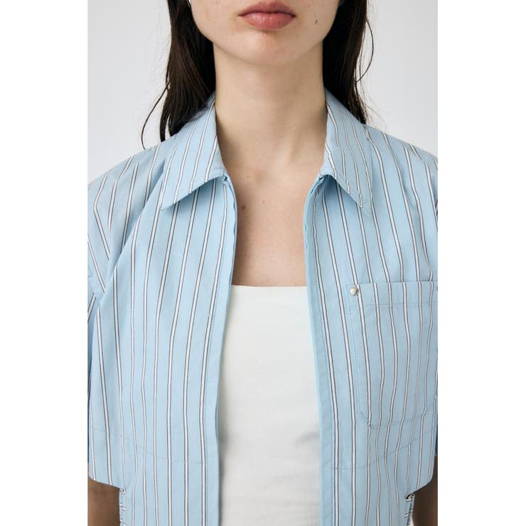 CROPPED BELTED シャツ | MOUSSY OUTLET | 詳細画像14 