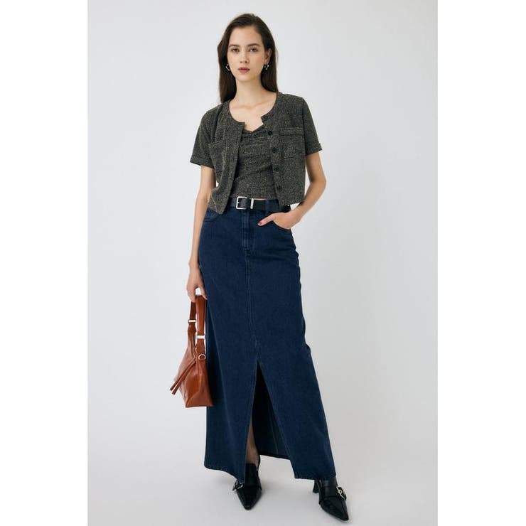 D/BLU3 | SLIT DENIM スカート | MOUSSY OUTLET