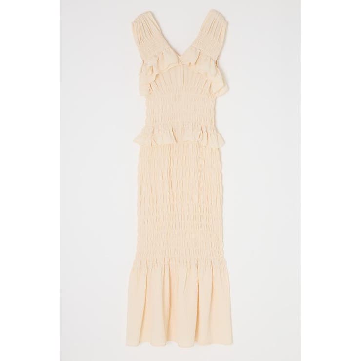 ECRU | SHIRRING フリルドレス | MOUSSY OUTLET