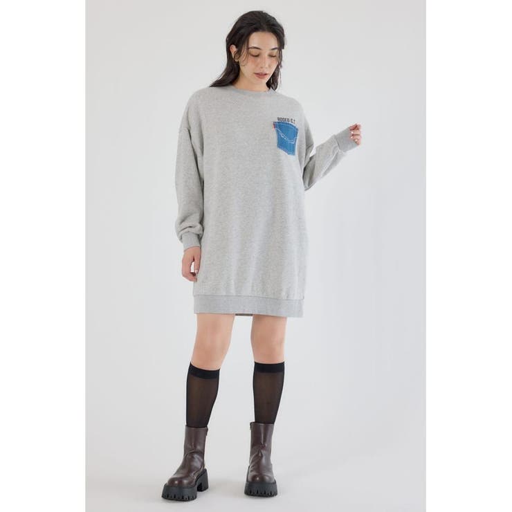 グランジロゴデニムアップリケワンピース | RODEO CROWNS WIDE BOWL | 詳細画像21 