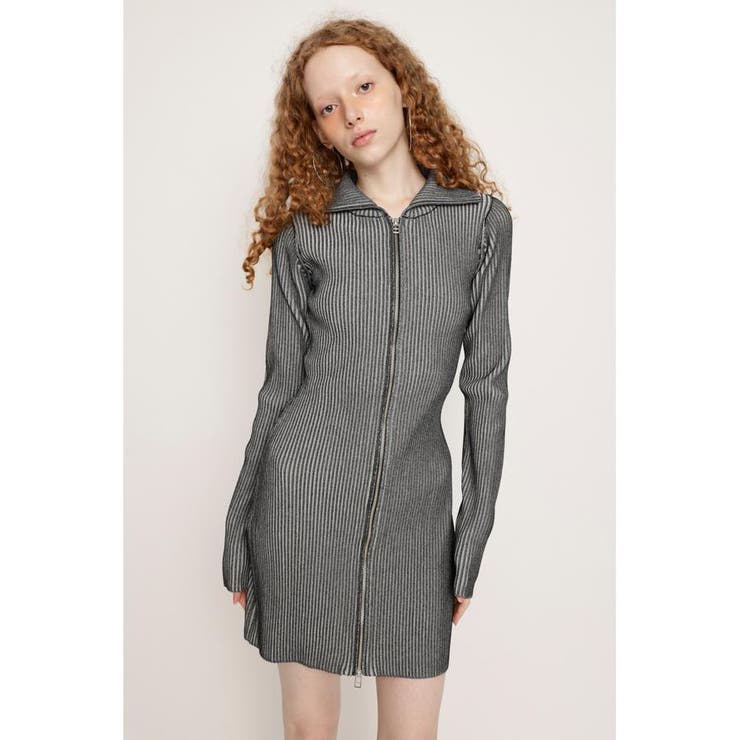 FRONT ZIP BI COLOR ショートワンピース | SLY OUTLET | 詳細画像15 