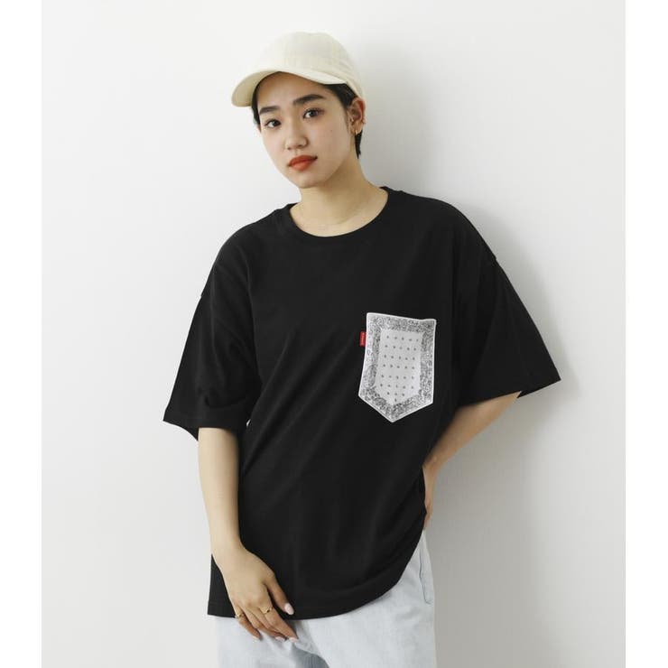 WEB・OUTLET限定）RCS リボンロゴ ビッグ Tシャツ[品番：BJLW0023146  