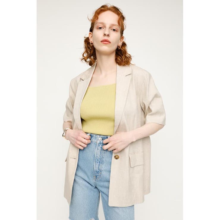 LINEN SHORT SLEEVE ジャケット | SLY OUTLET | 詳細画像3