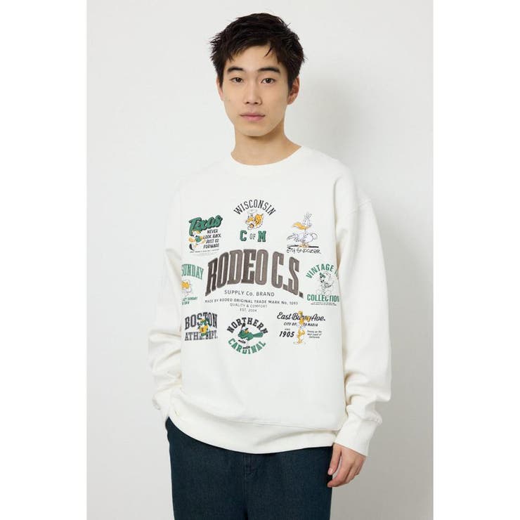 O/WHT1 | Peeps スウェット | RODEO CROWNS WIDE BOWL