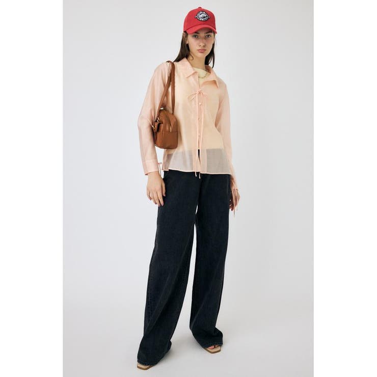 RIBBON シアーシャツ | MOUSSY OUTLET | 詳細画像7 