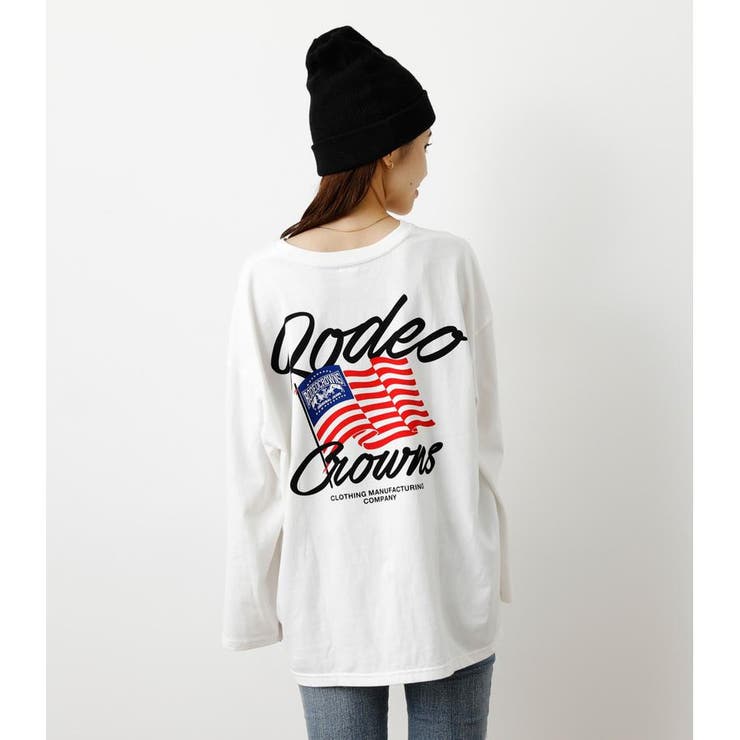 バックusフラッグロゴl Stシャツ 品番 Bjlw Rodeo Crowns Wide Bowl ロデオクラウンズワイドボウル のレディースファッション通販 Shoplist ショップリスト