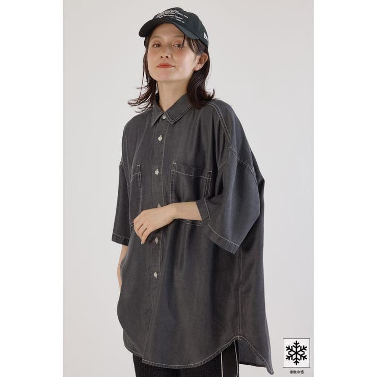 クールデニムビッグシャツ | RODEO CROWNS WIDE BOWL | 詳細画像2 