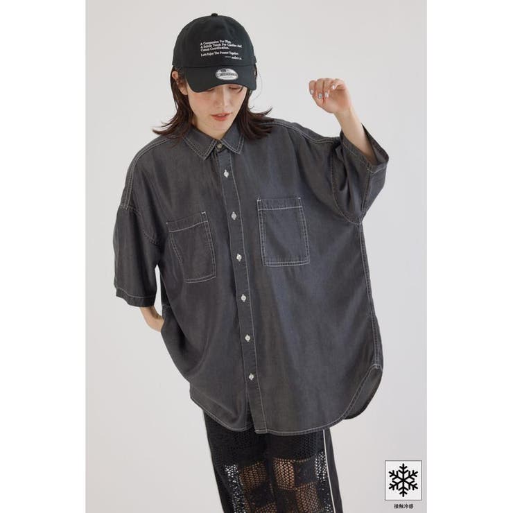 クールデニムビッグシャツ | RODEO CROWNS WIDE BOWL | 詳細画像3 