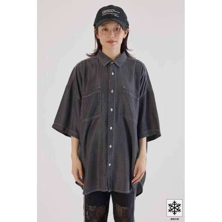 クールデニムビッグシャツ | RODEO CROWNS WIDE BOWL | 詳細画像9 