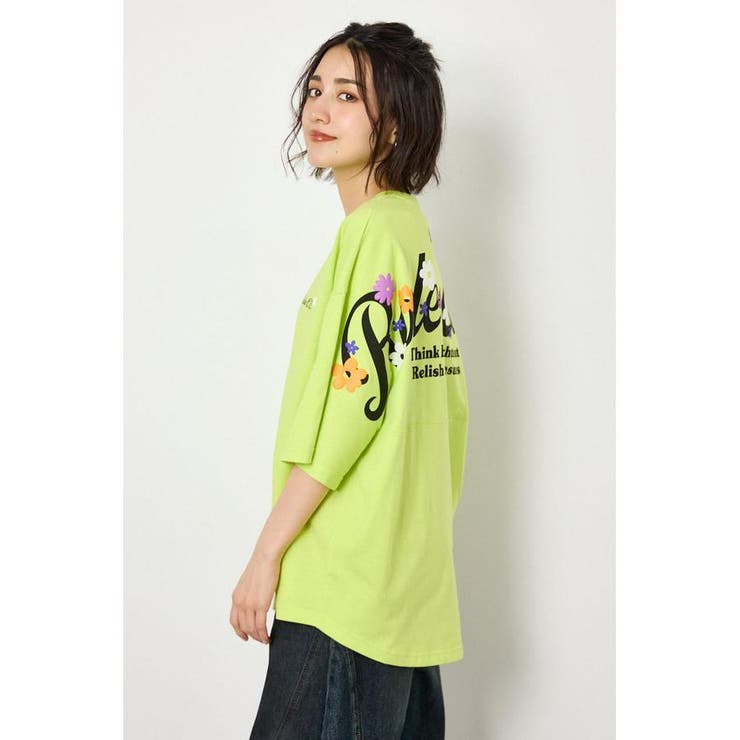 フラワースクリプトロゴ5分袖Tシャツ | RODEO CROWNS WIDE BOWL | 詳細画像21 