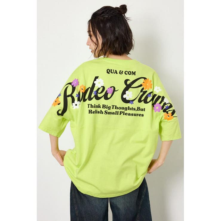 フラワースクリプトロゴ5分袖Tシャツ | RODEO CROWNS WIDE BOWL | 詳細画像22 