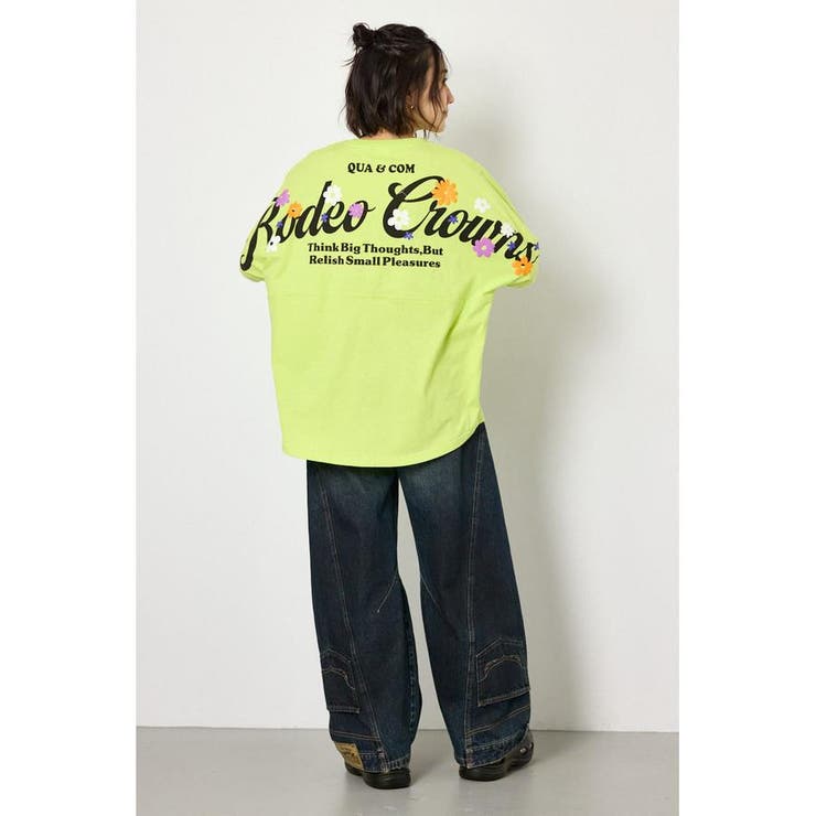 フラワースクリプトロゴ5分袖Tシャツ | RODEO CROWNS WIDE BOWL | 詳細画像24 