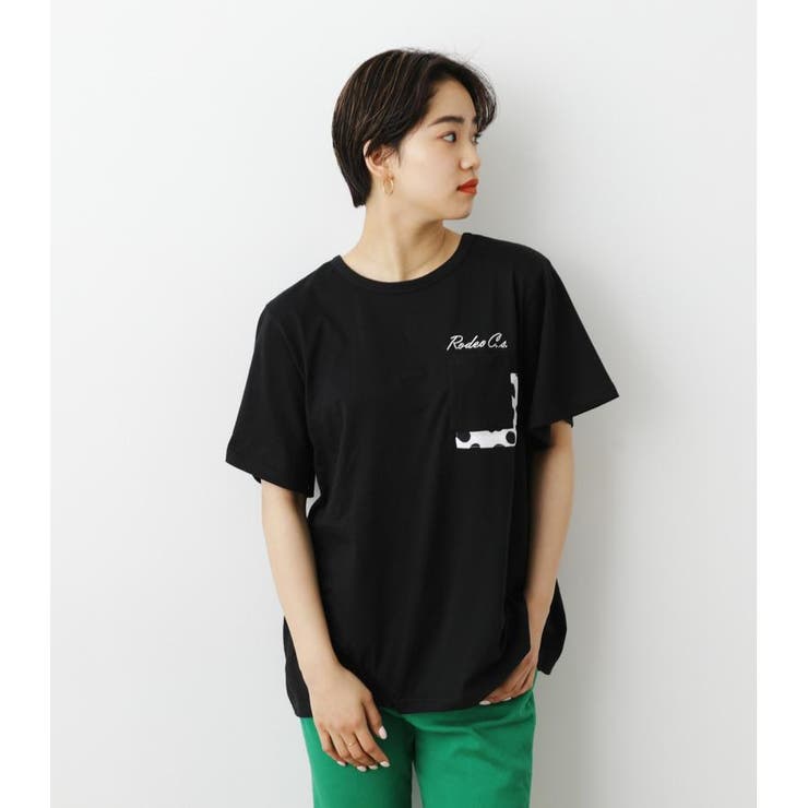 リボンTシャツ ラウンドネック クルーネック リボン S/M/L 韓国風 カジュアル かわいい犬プリント ゆったり ラウンドネック