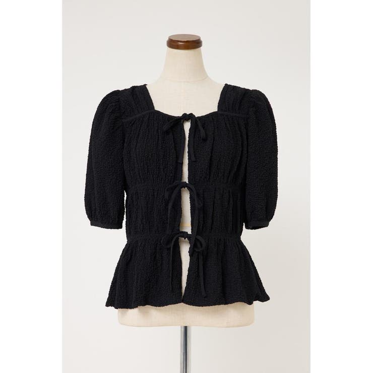 BLK | 2WAY SHIRRING ブラウス | SLY OUTLET