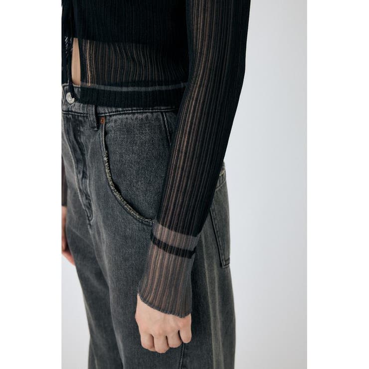 FRONT TIE シアーカーディガン | MOUSSY OUTLET | 詳細画像10 