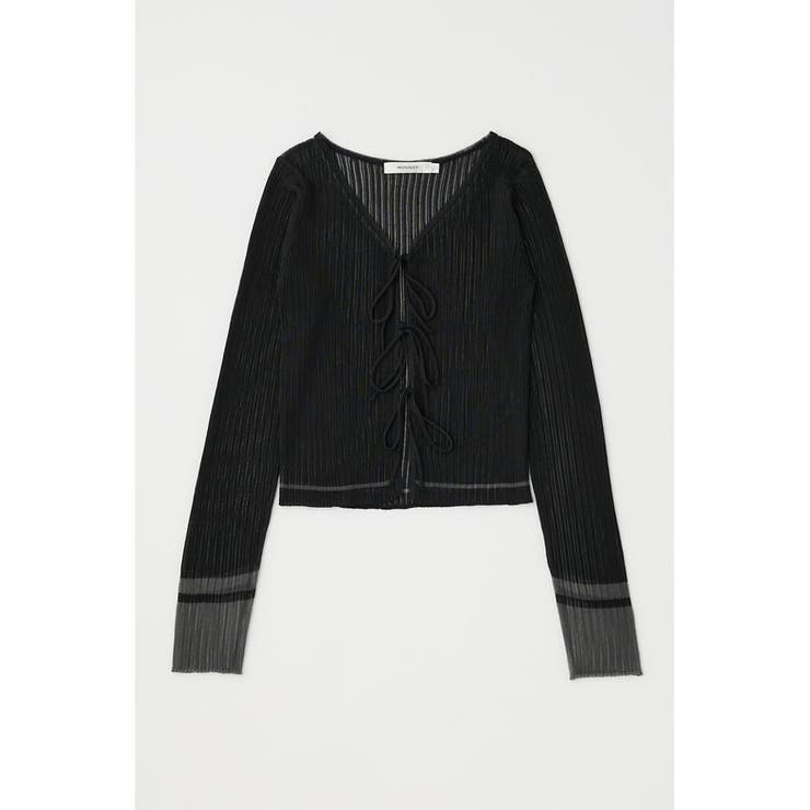 FRONT TIE シアーカーディガン | MOUSSY OUTLET | 詳細画像11 