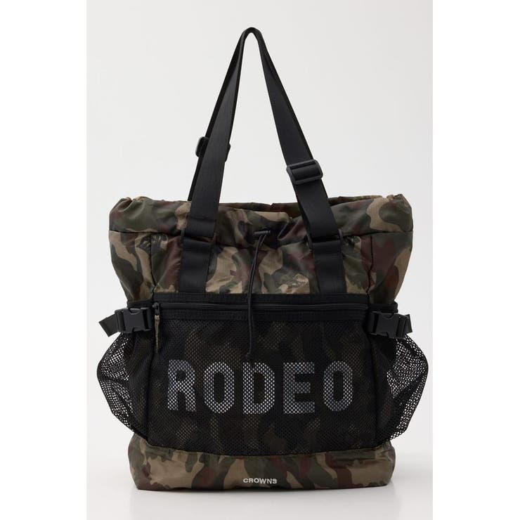 迷彩 | ロゴ2wayトートバッグ | RODEO CROWNS WIDE BOWL