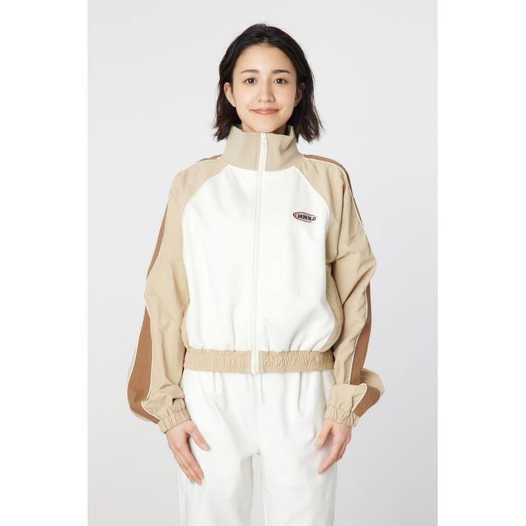 ナイロン×ジャージトラックジャケット[品番：BJLW0029496