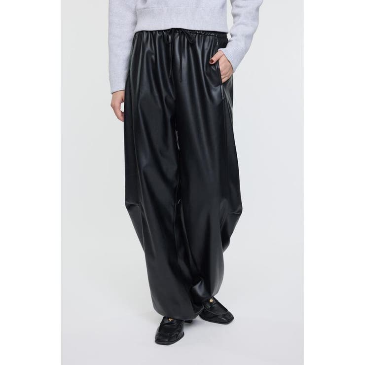 F/LEATHER JOGGER パンツ | MOUSSY OUTLET | 詳細画像4 