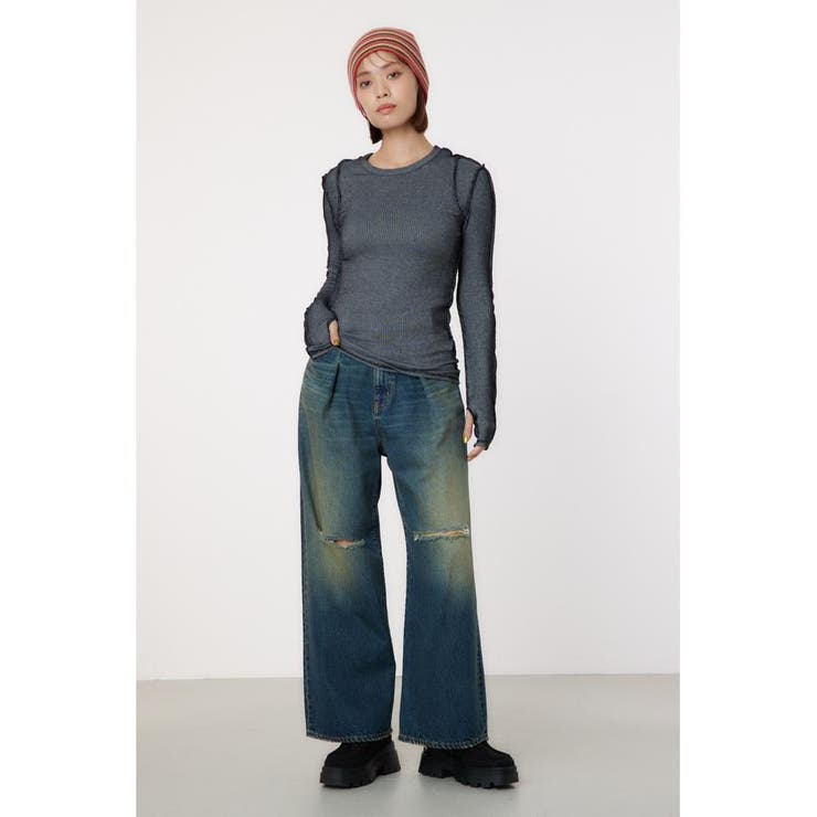 STITCH SLIM リブトップス | RODEO CROWNS WIDE BOWL | 詳細画像17 