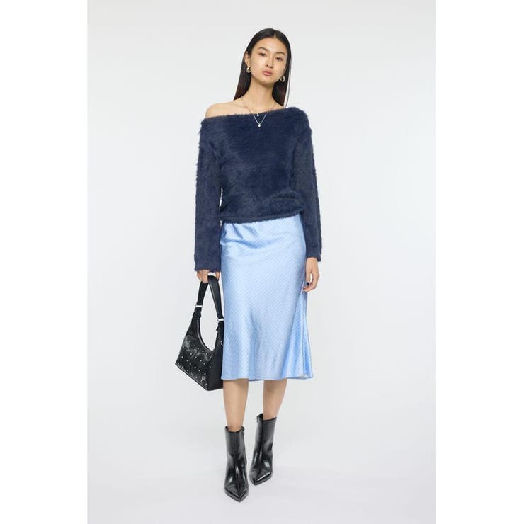 FAUX FUR KNIT CROP トップス | MOUSSY OUTLET | 詳細画像6 