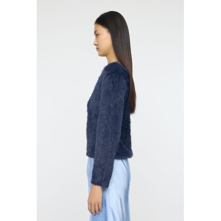 FAUX FUR KNIT CROP トップス | MOUSSY OUTLET | 詳細画像9 