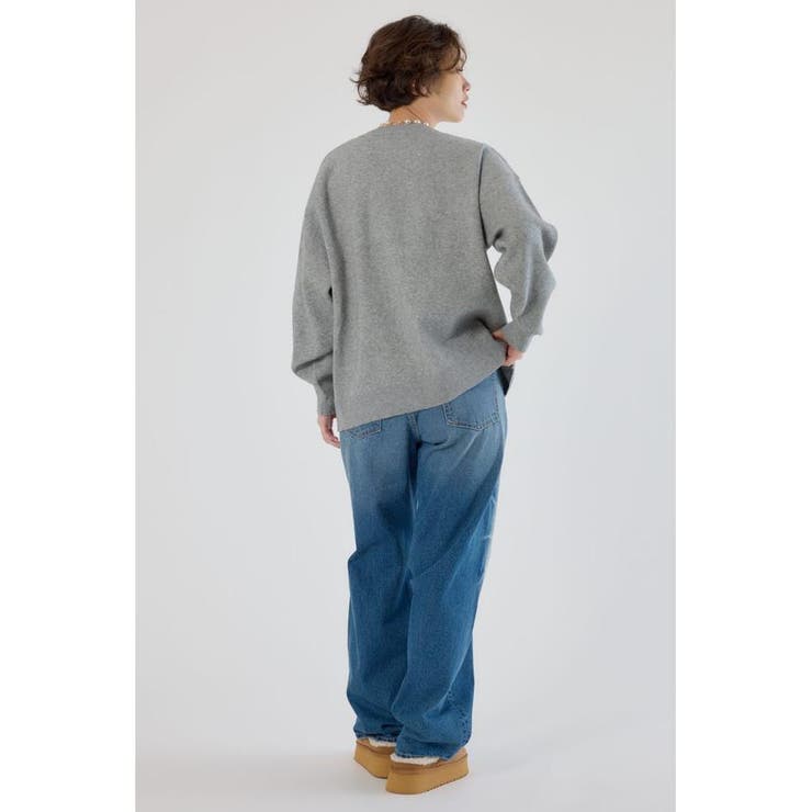 Frayed Lettering ニットトップス | RODEO CROWNS WIDE BOWL | 詳細画像18 