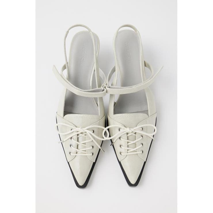 L/GRY1 | LACE UP SLING BACK ミュール | MOUSSY OUTLET