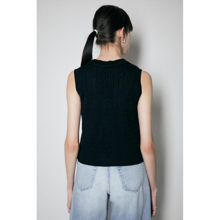 CABLE KNIT ベスト[品番：BJLW0023309]｜MOUSSY OUTLET（マウジー