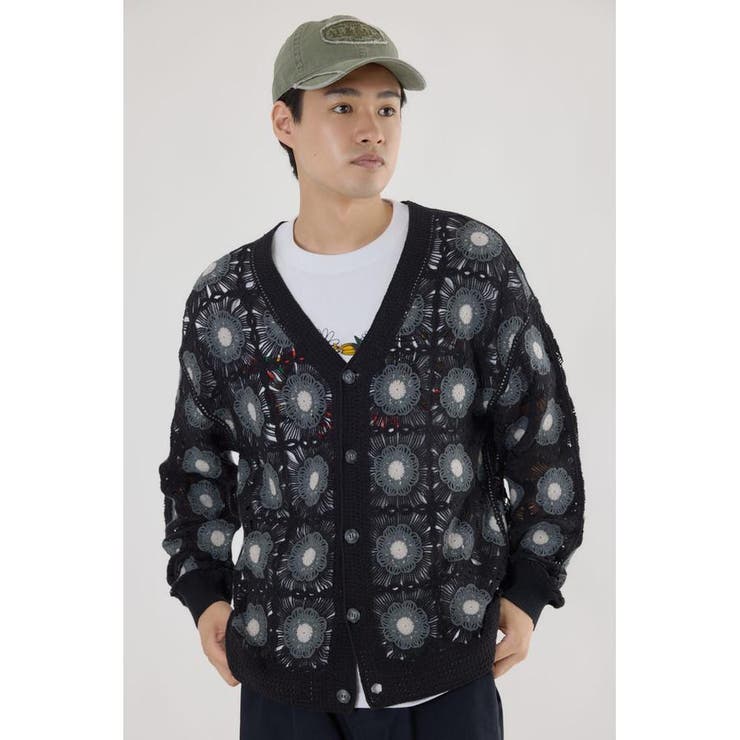 クロシェフラワーニットカーディガン | RODEO CROWNS WIDE BOWL | 詳細画像13 