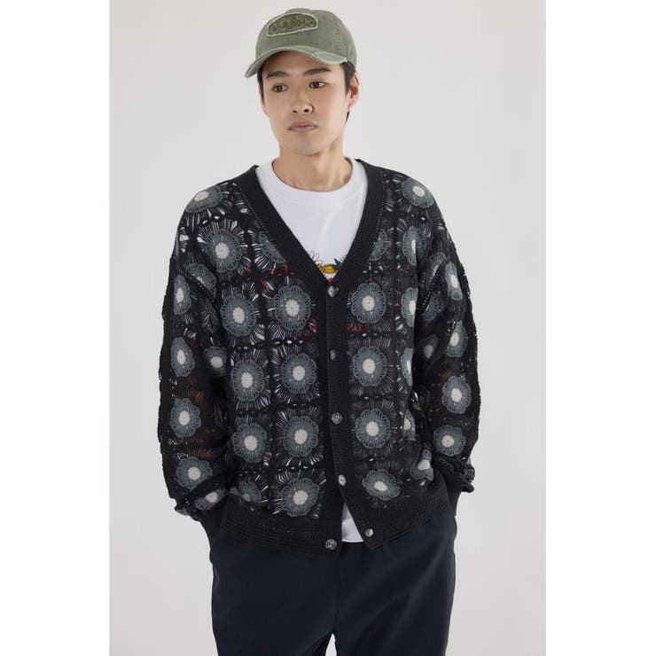 クロシェフラワーニットカーディガン | RODEO CROWNS WIDE BOWL | 詳細画像14