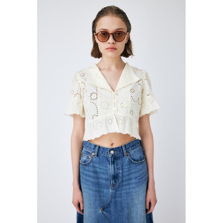 COTTON LACE ブラウス[品番：BJLW0025646]｜MOUSSY OUTLET（マウジー