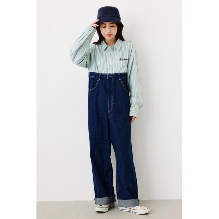 DENIM リメイクライク オールインワン | RODEO CROWNS WIDE BOWL | 詳細画像1 