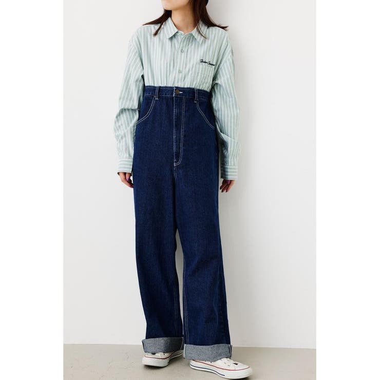 柄GRN5 | DENIM リメイクライク オールインワン | RODEO CROWNS WIDE BOWL