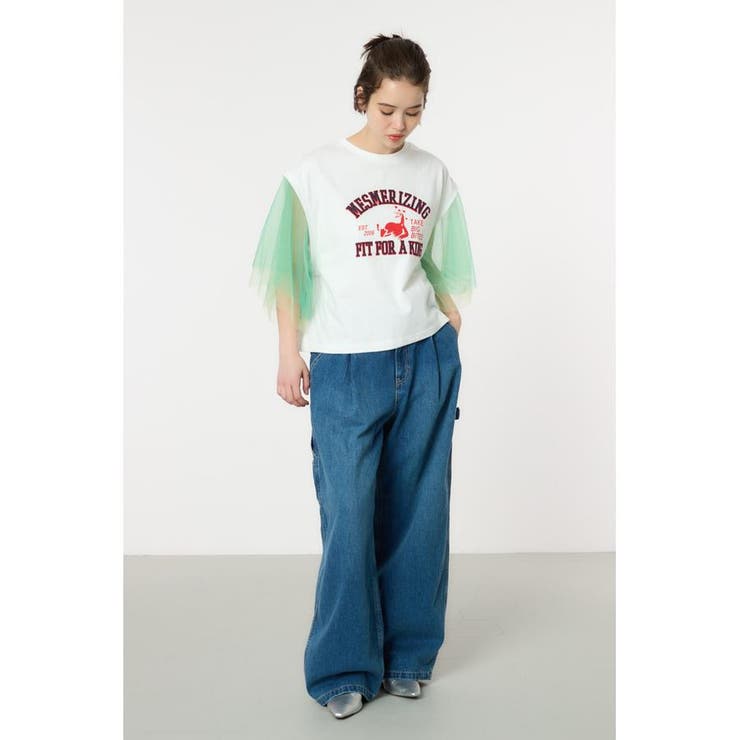 チュールスリーブカレッジTシャツ | RODEO CROWNS WIDE BOWL | 詳細画像5 