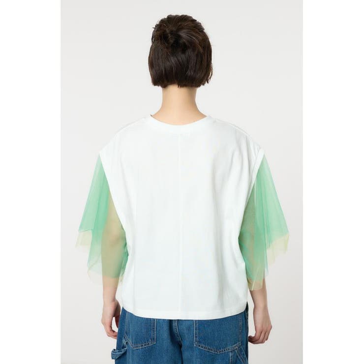 チュールスリーブカレッジTシャツ | RODEO CROWNS WIDE BOWL | 詳細画像9 