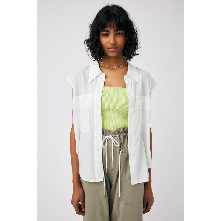 BACK OPEN SHIRT ベスト | MOUSSY OUTLET | 詳細画像1 