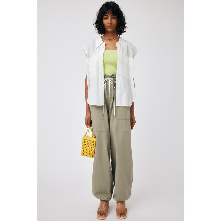 WHT | BACK OPEN SHIRT ベスト | MOUSSY OUTLET