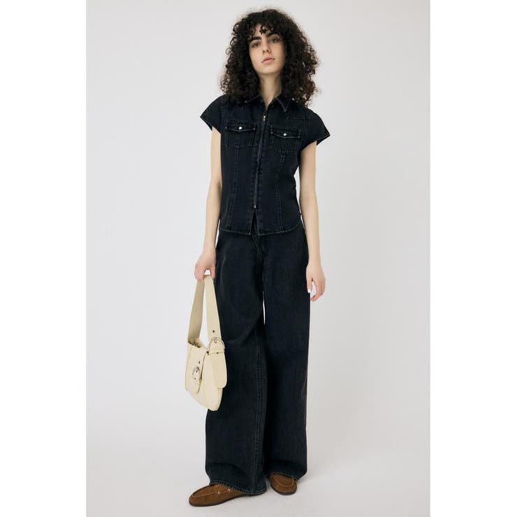 CAP SLEEVE デニムシャツ | MOUSSY OUTLET | 詳細画像2 