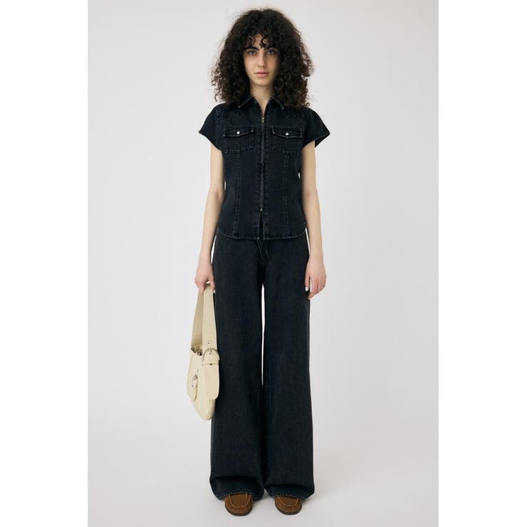 CAP SLEEVE デニムシャツ | MOUSSY OUTLET | 詳細画像3 