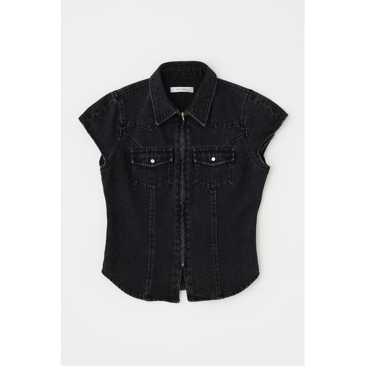 CAP SLEEVE デニムシャツ | MOUSSY OUTLET | 詳細画像6 